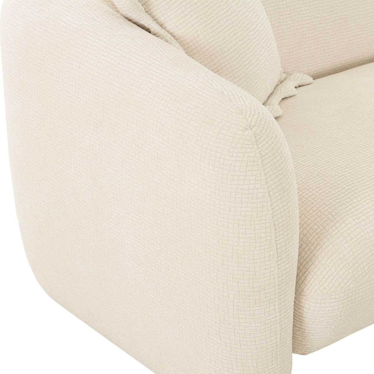 Lou 71.5" Sandstone Textured Performance Fabric Loveseat by TOV Furniture – photo 4 of 5