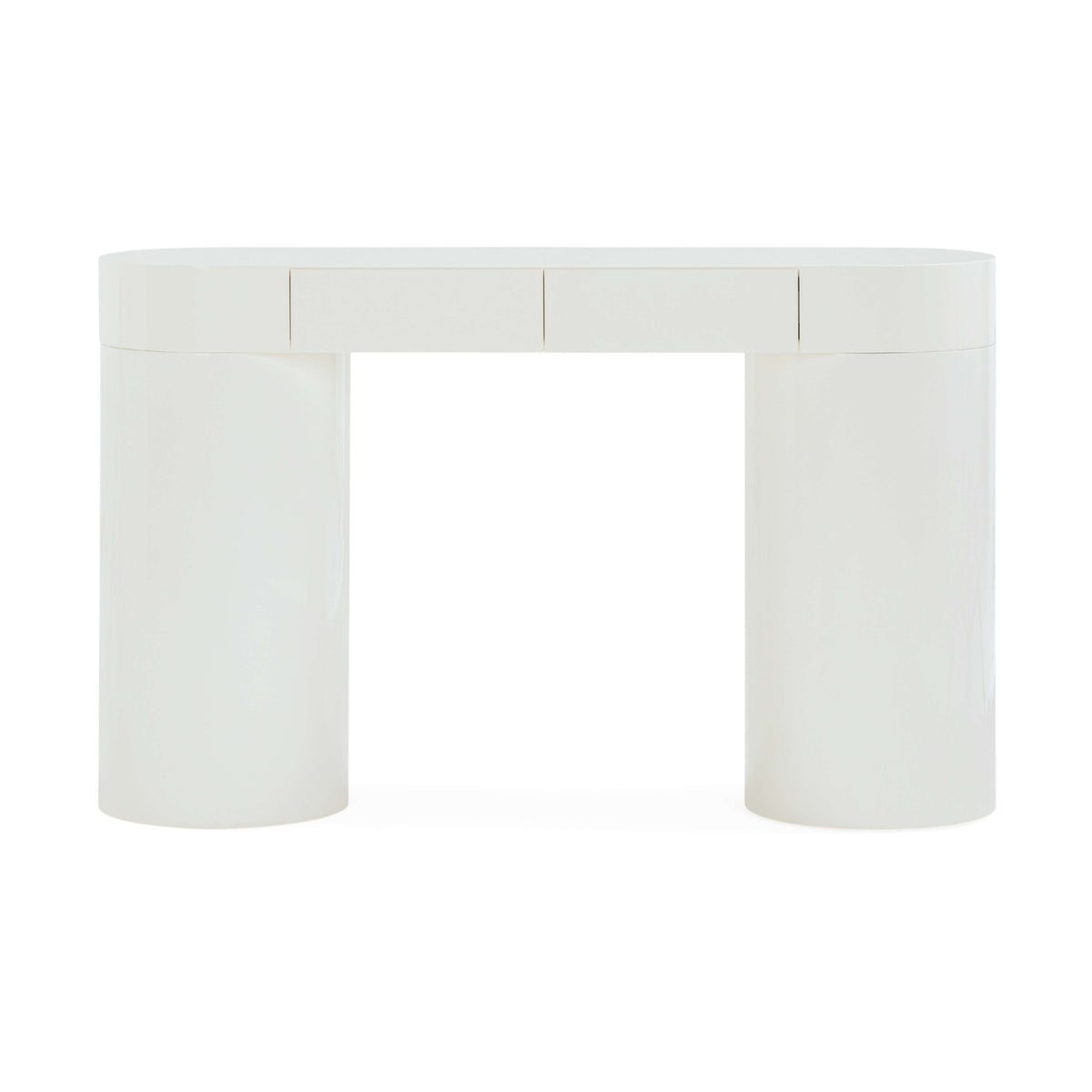 Mira 50" Cream High Gloss Console Table by TOV Furniture – photo 1 of 10