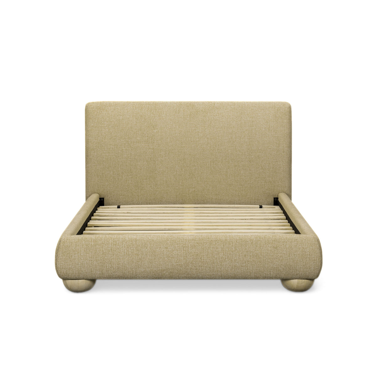 Rayne Honey Textured Fabric Queen Bed by TOV Furniture – photo 6 of 9
