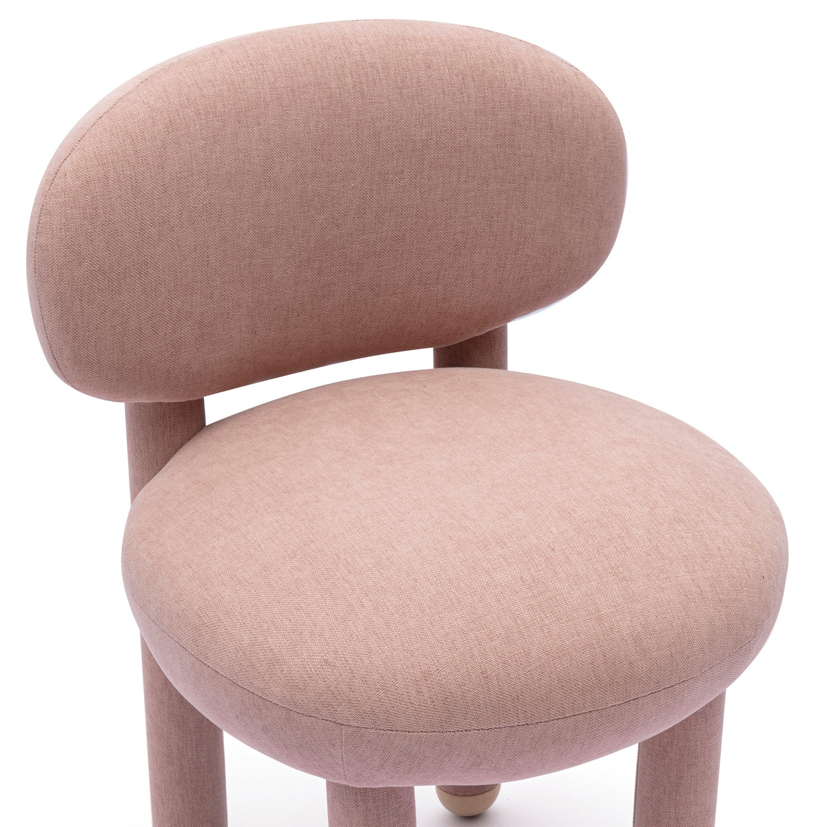 Manu Light Pink Performance Chenille Dining Chair by TOV Furniture – photo 4 of 7