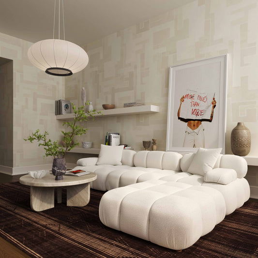 Calliope Performance Modular Corner Chair in Cream by TOV Furniture – photo 2 of 7