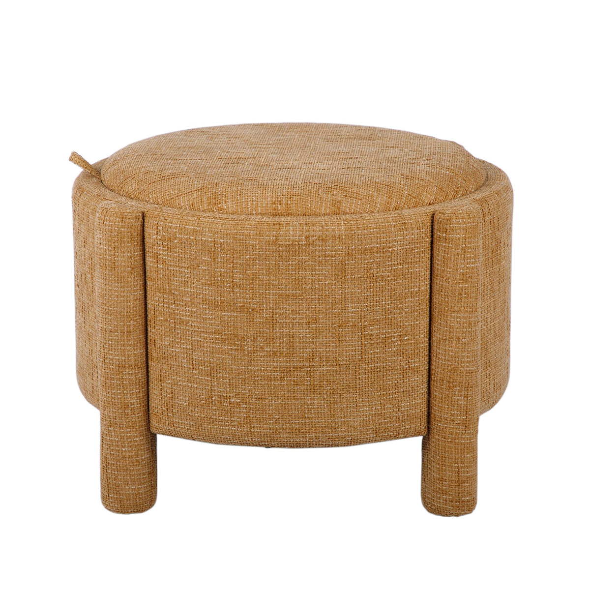 Bellamy Curry Railroad Chenille Storage Stool With Reversible Tray Top by TOV Furniture – photo 1 of 8