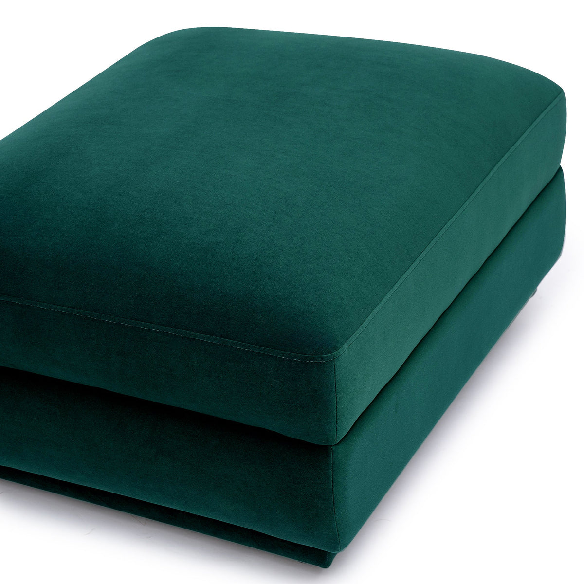 Perry Deep Green Performance Velvet Modular Sectional Ottoman by TOV Furniture – photo 4 of 6