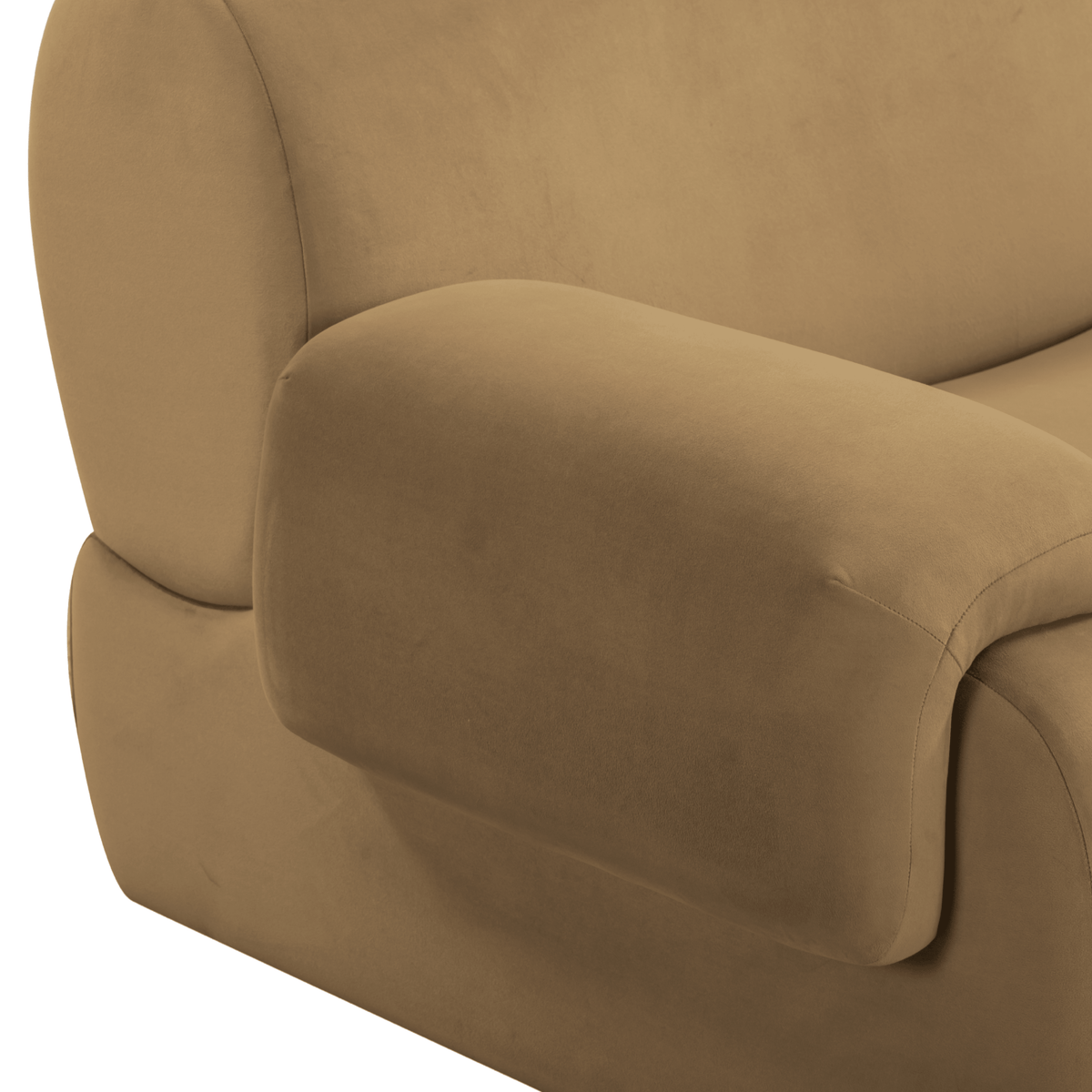 Zenith Latte Brown Velvet Modular RAF Sectional by TOV Furniture – photo 8 of 10