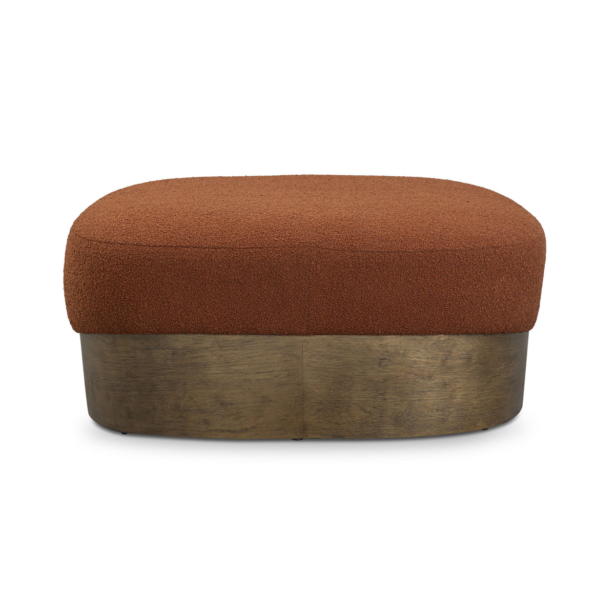 Domina Autumn Red Boucle Ottoman by TOV Furniture – photo 4 of 8