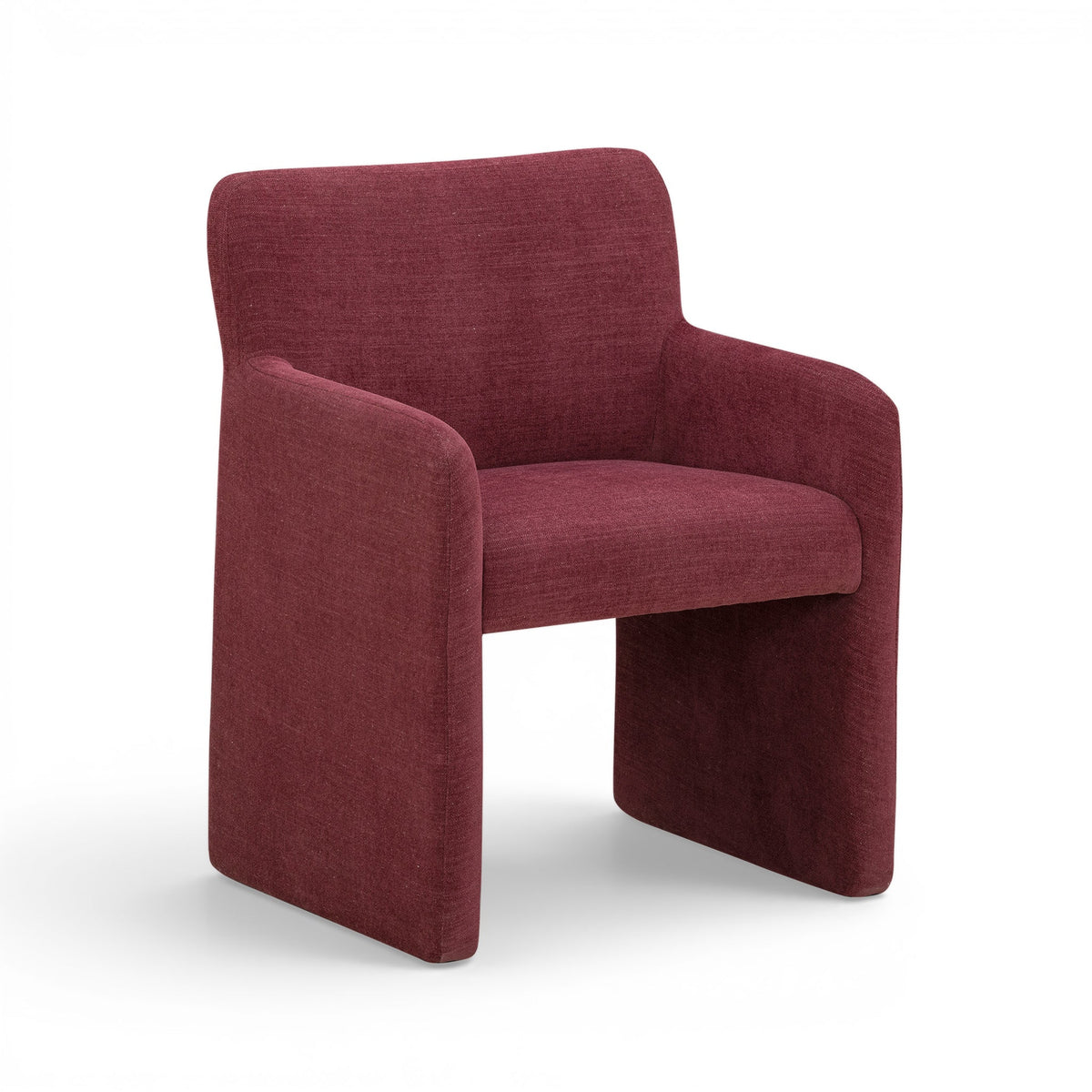 Crawley Performance Linen Chenille Dining Chair in Wine by TOV Furniture – photo 1 of 7