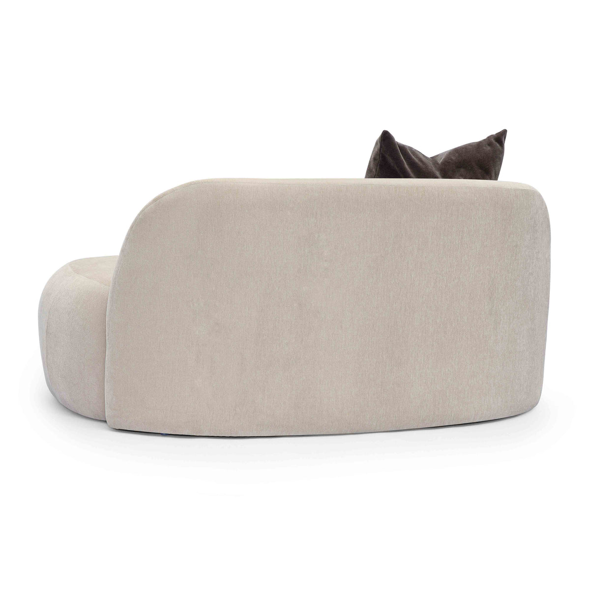 Carraway Taupe Upcycled Contract-Grade Chenille Loveseat by TOV Furniture – photo 3 of 5