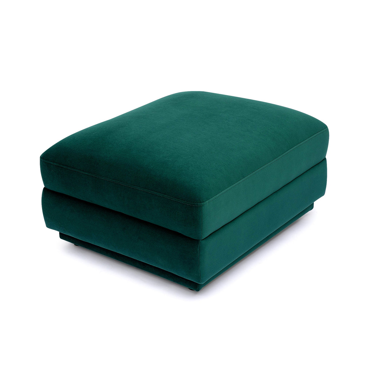 Perry Deep Green Performance Velvet Modular Sectional Ottoman by TOV Furniture – photo 3 of 6