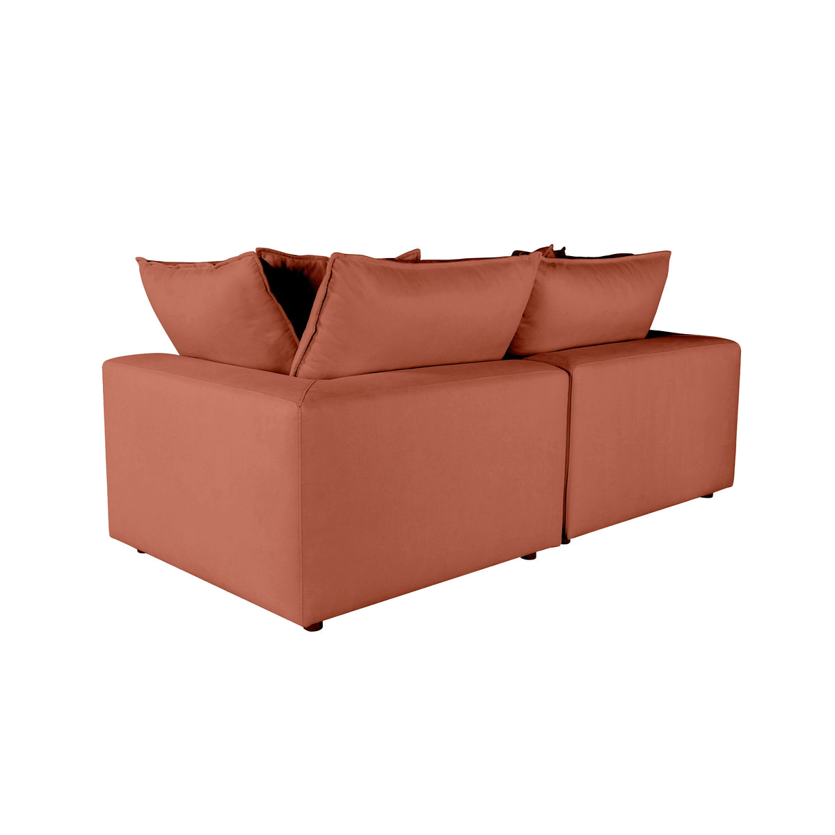 Cali 80" Rust Performance Fabric Modular Loveseat by TOV Furniture – photo 5 of 7