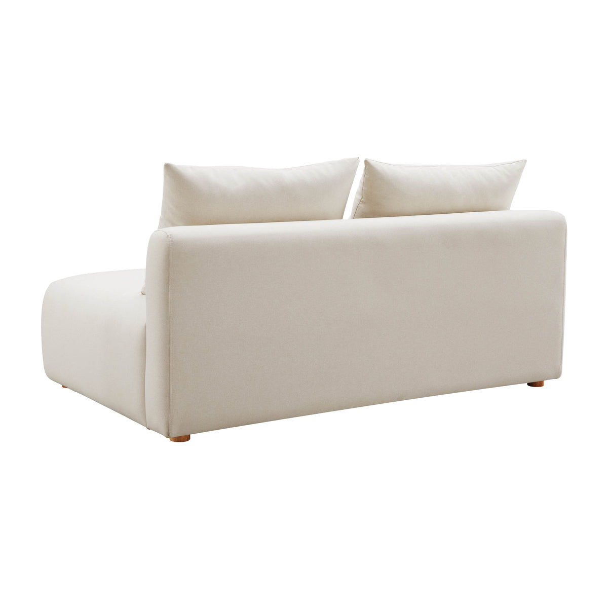 Hangover 64" Cream Performance Linen Modular Loveseat by TOV Furniture – photo 3 of 4
