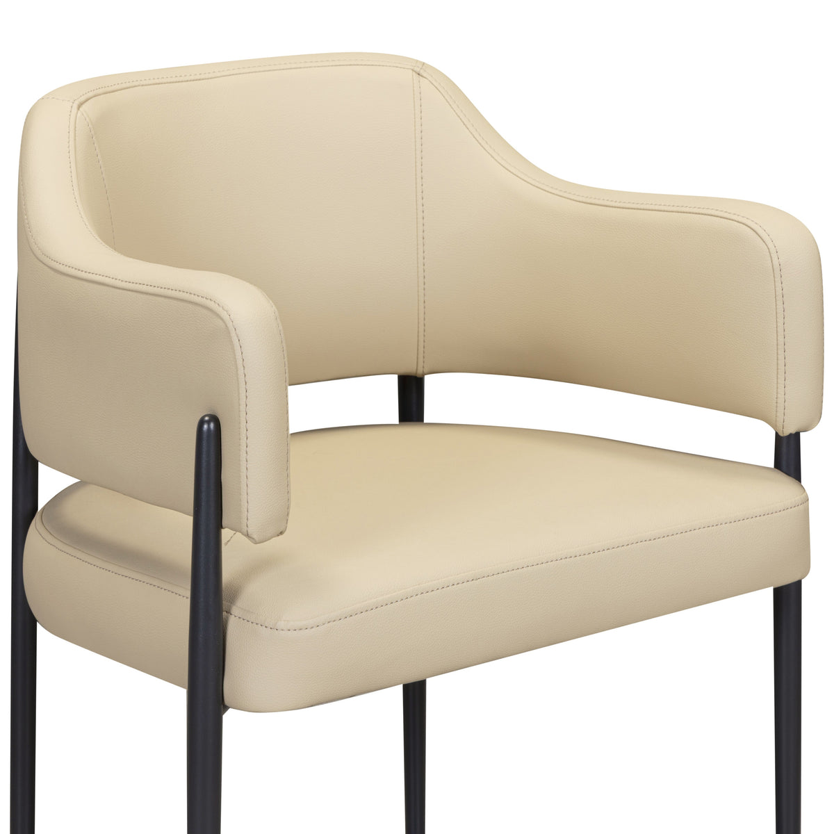 Sezanne Taupe Vegan Leather Dining Chair by TOV Furniture – photo 3 of 7