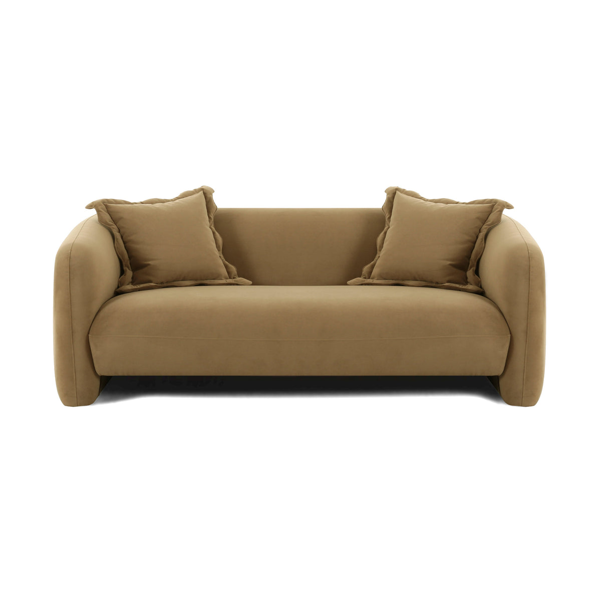 Lou 71.5" Cafe Au Lait Performance Velvet Loveseat by TOV Furniture – photo 2 of 5