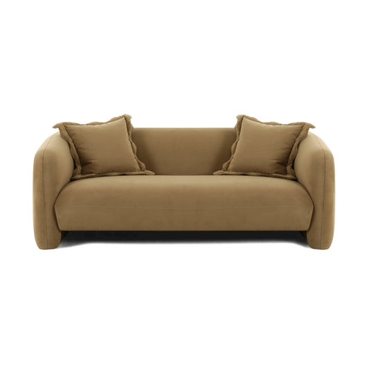 Lou 71.5" Cafe Au Lait Performance Velvet Loveseat by TOV Furniture – photo 2 of 5