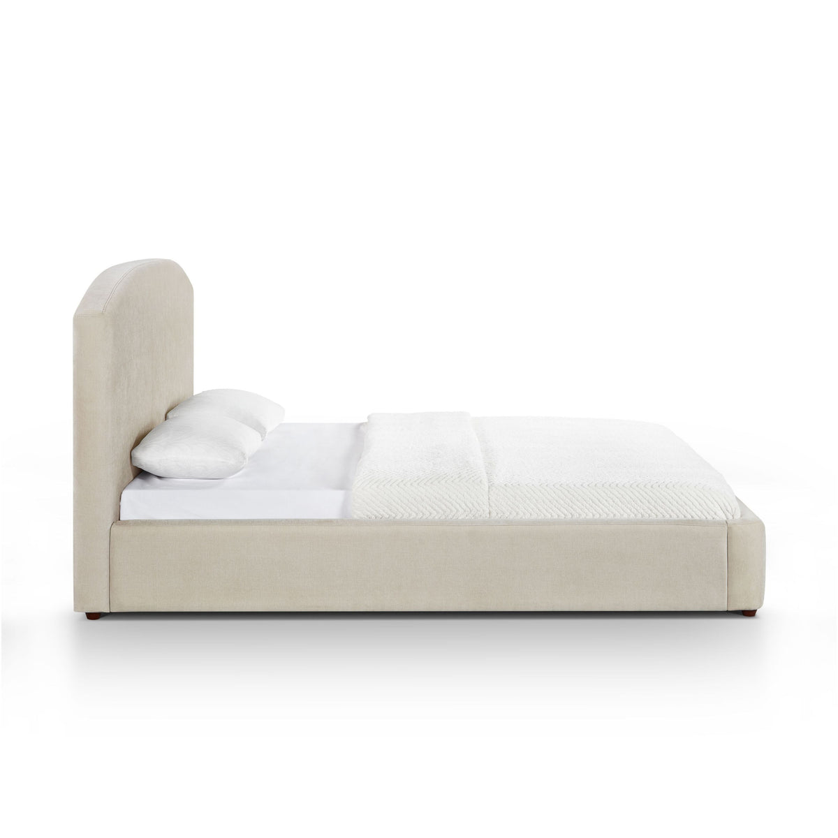 Leah Cream Performance Chenille King Bed by TOV Furniture – photo 3 of 11