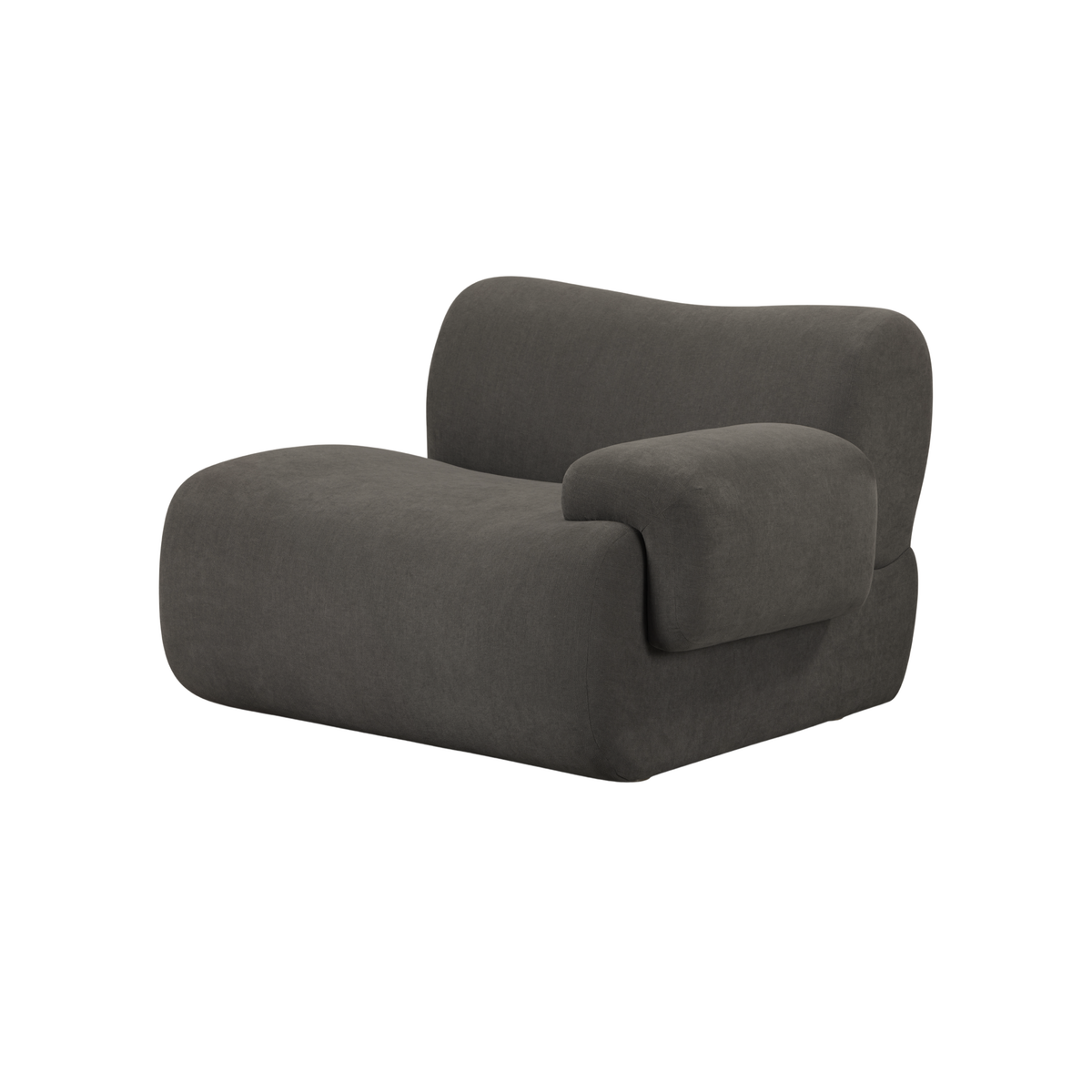 Zenith Grey Upcycled Contract-Grade Fabric RAF Corner Chair by TOV Furniture – photo 2 of 8