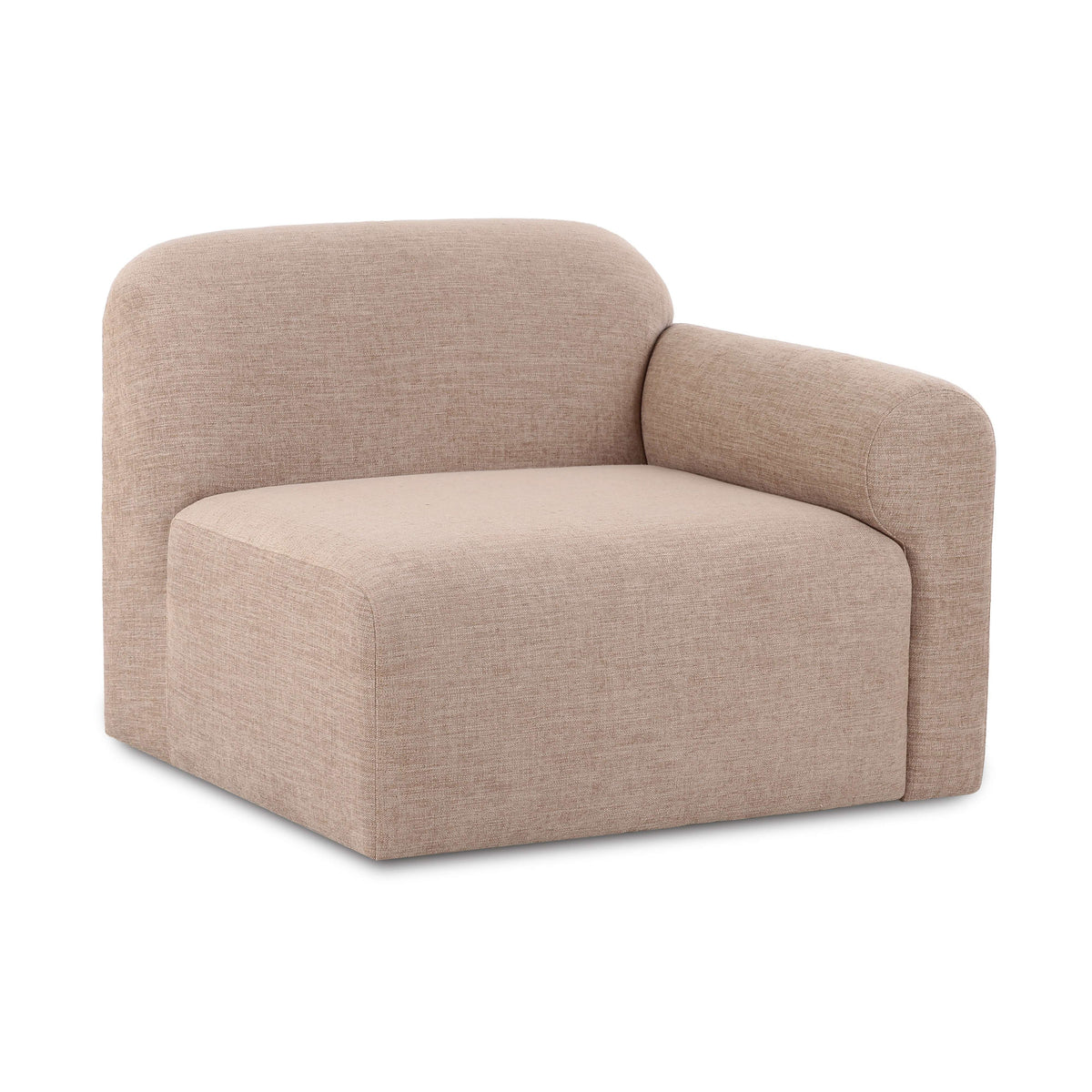 Gorge Modular Corner Chair in Tan / RAF by TOV Furniture – photo 1 of 7