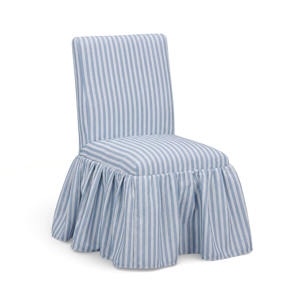 Gertrude Blue Striped Performance Linen Dining Chair by TOV Furniture – photo 1 of 6