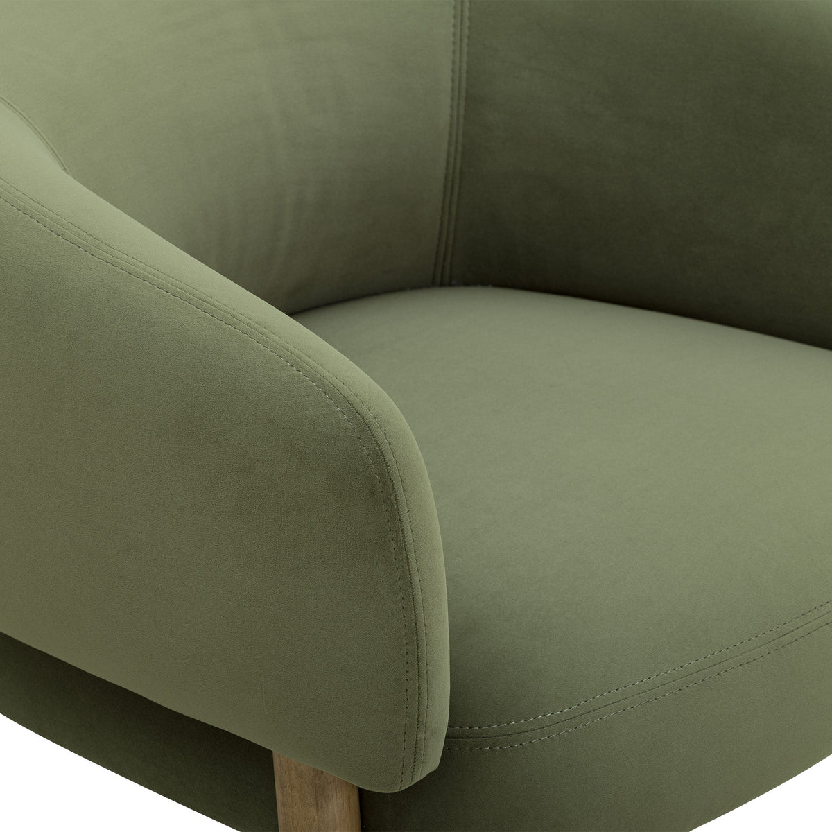 Foxy Olive Green Performance Velvet Accent Chair by TOV Furniture – photo 7 of 8