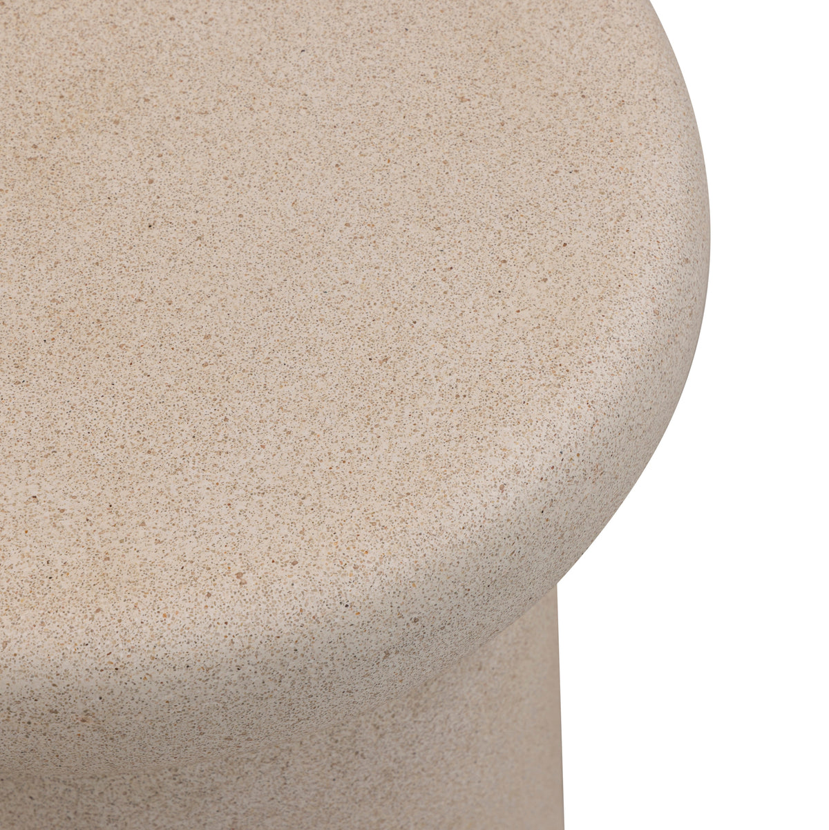 Lydia Cream Concrete Indoor/Outdoor Side Table by TOV Furniture – photo 3 of 6