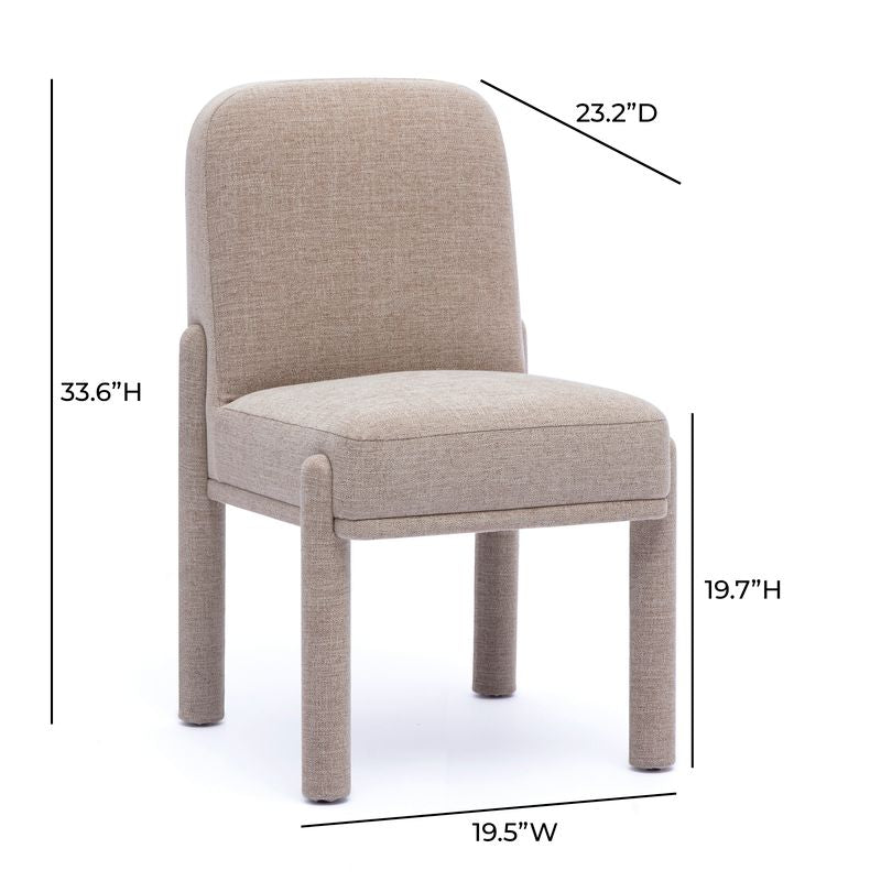 Martina Tan Performance Fabric Dining Chair by TOV Furniture – photo 6 of 6