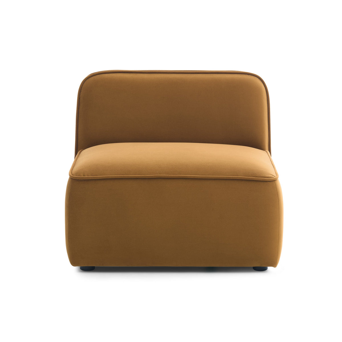 Travie Honey Performance Velvet Armless Chair by TOV Furniture – photo 2 of 5