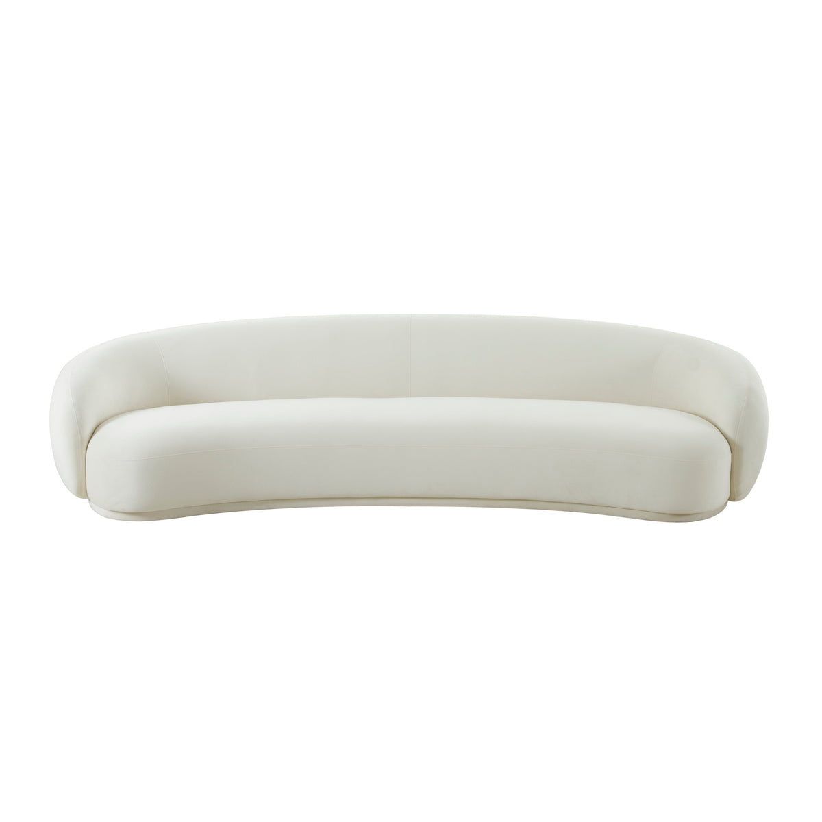 Kendall Cream Performance Velvet 120" Sofa by TOV Furniture – photo 2 of 5