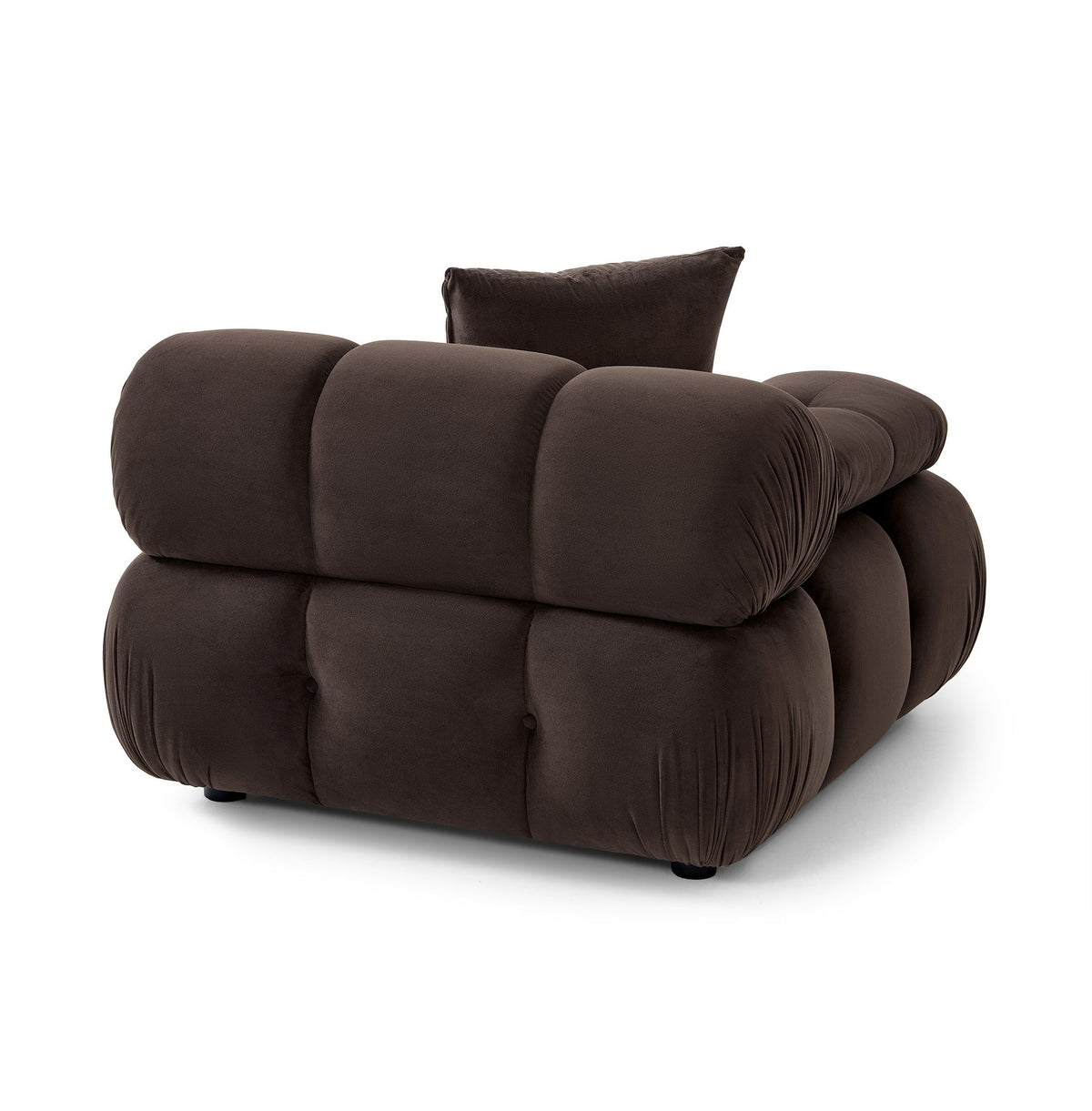 Calliope Dark Brown Performance Velvet Modular Corner Chair by TOV Furniture – photo 5 of 7
