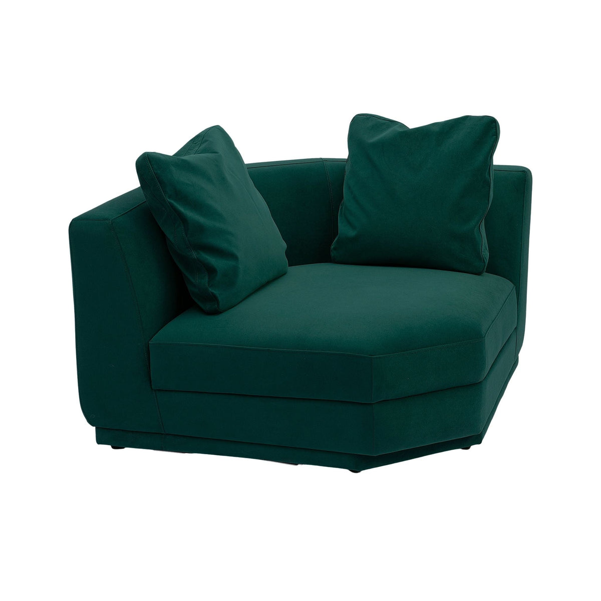 Perry Deep Green Performance Velvet Modular Sectional Wedge by TOV Furniture – photo 2 of 6