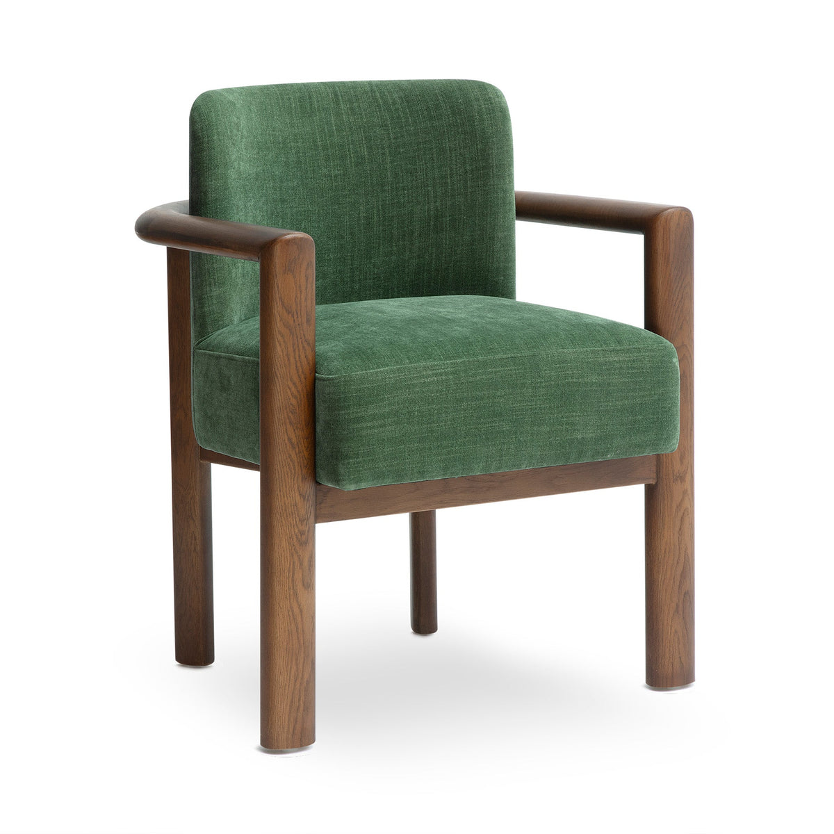 Irma Forest Green Textured Performance Velvet Dining Chair by TOV Furniture – photo 1 of 6