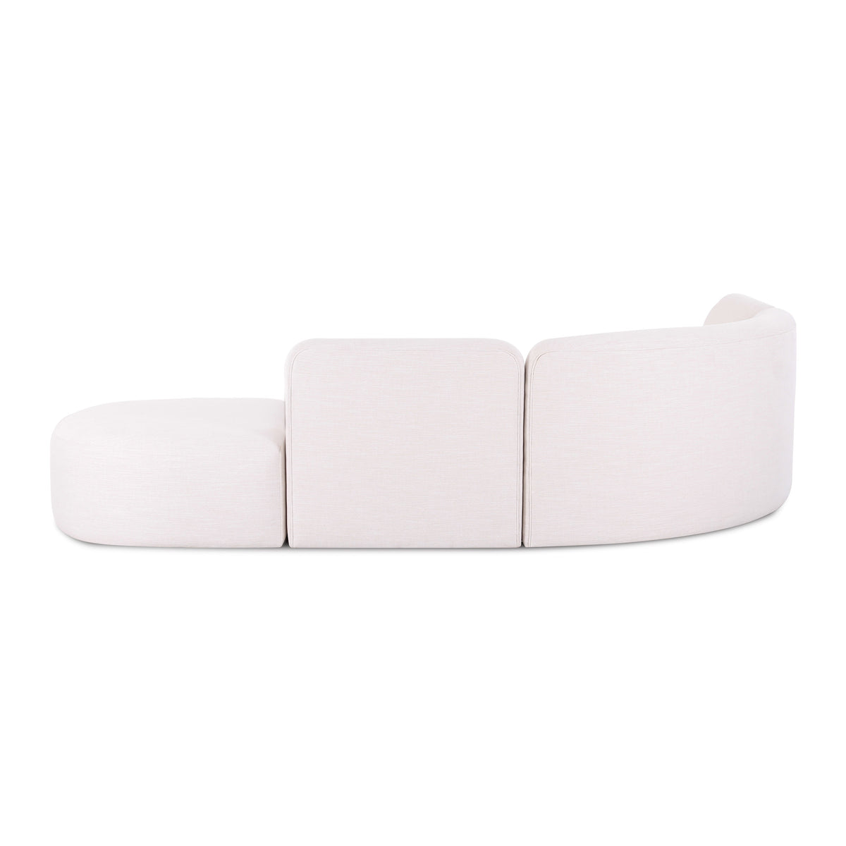 Gorge Cream Performance 5 Piece Euro Sectional by TOV Furniture – photo 3 of 5