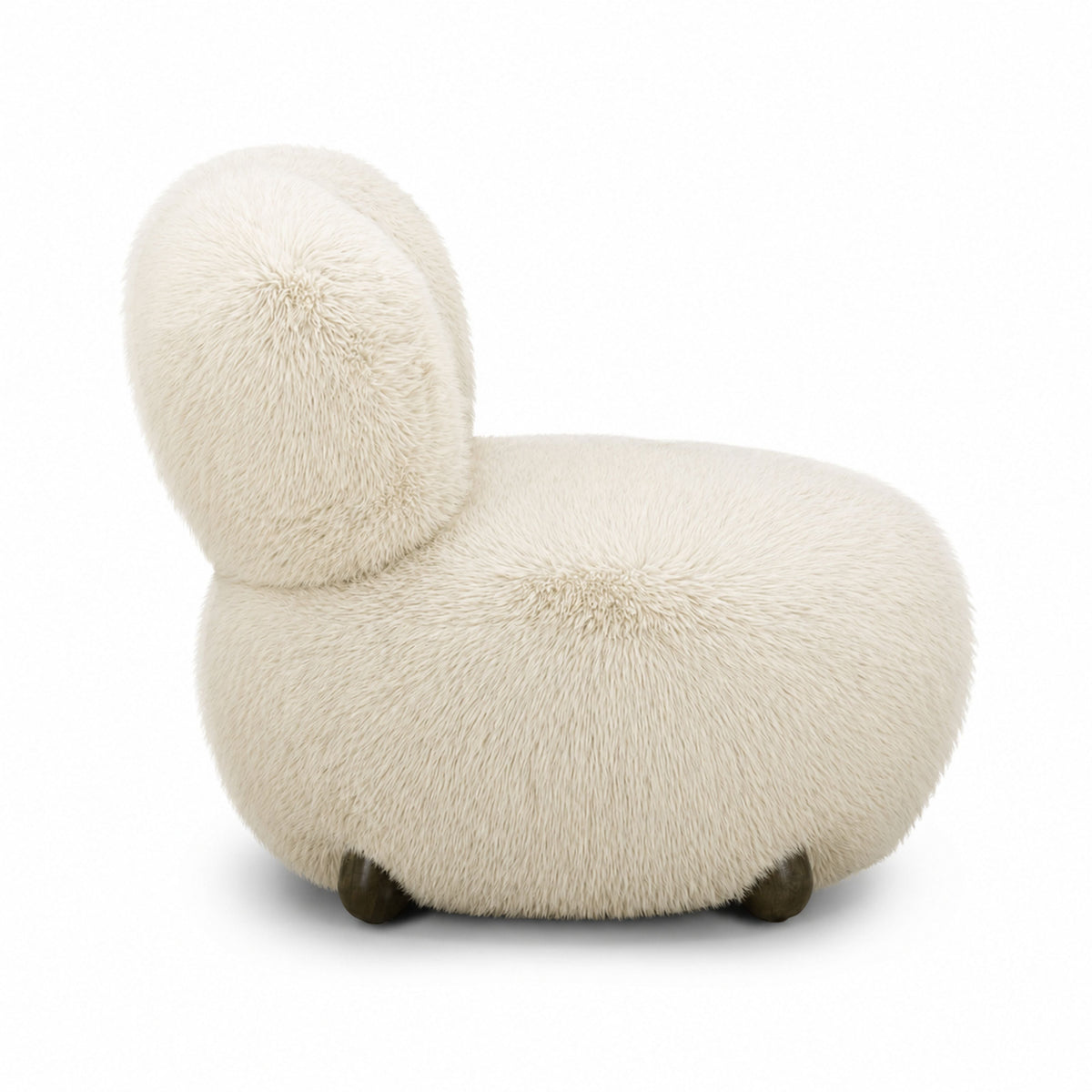 Pucker Natural Contract-Grade Vegan Shearling Accent Chair by TOV Furniture – photo 4 of 8