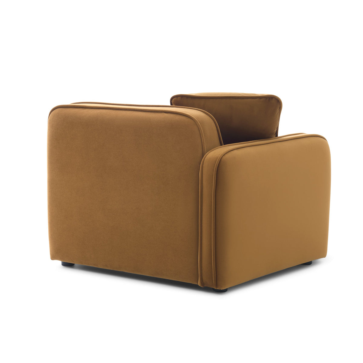 Travie Honey Performance Velvet LAF Corner Chair by TOV Furniture – photo 3 of 5