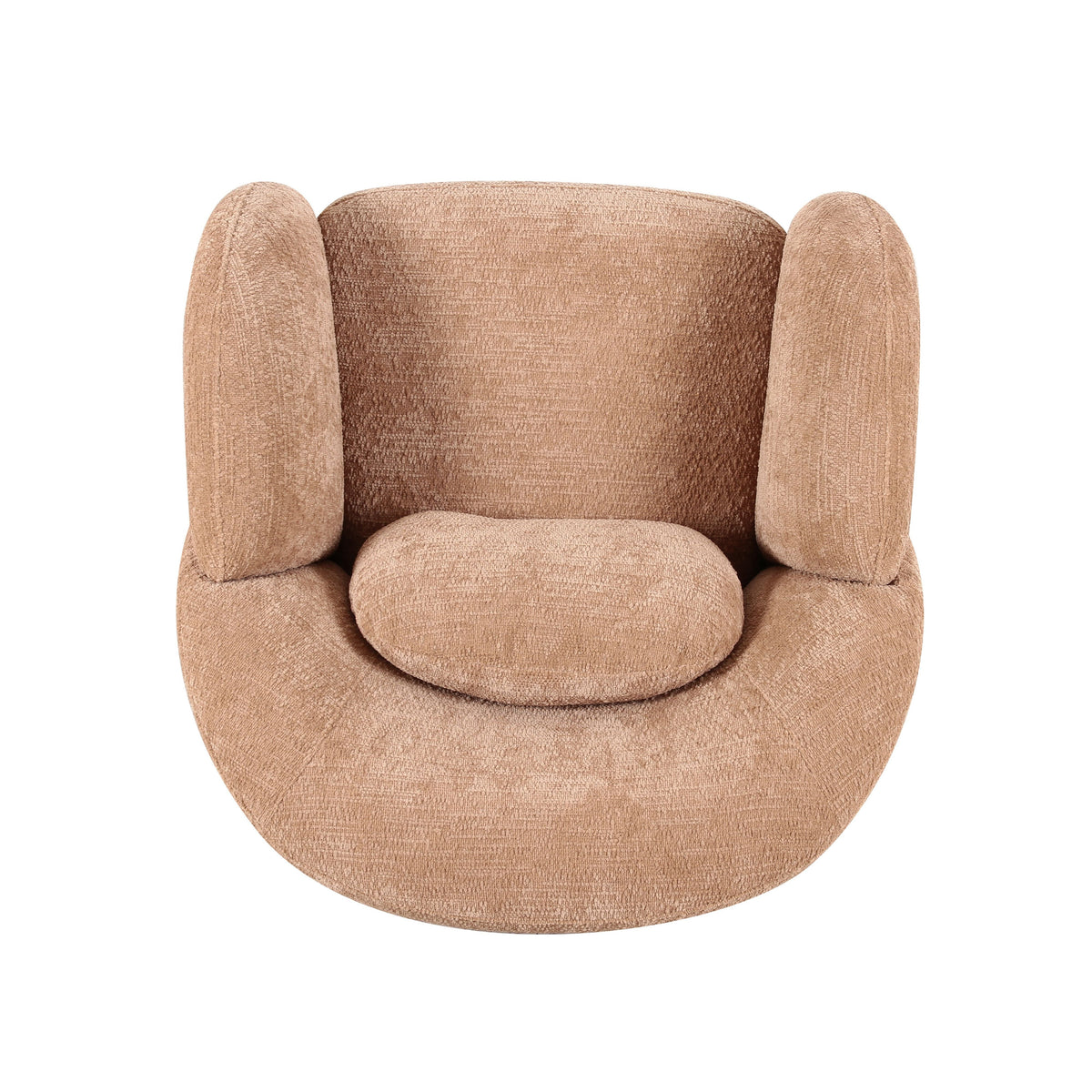 Misty Tan Textured Knubby Fabric Accent Chair by TOV Furniture – photo 6 of 8