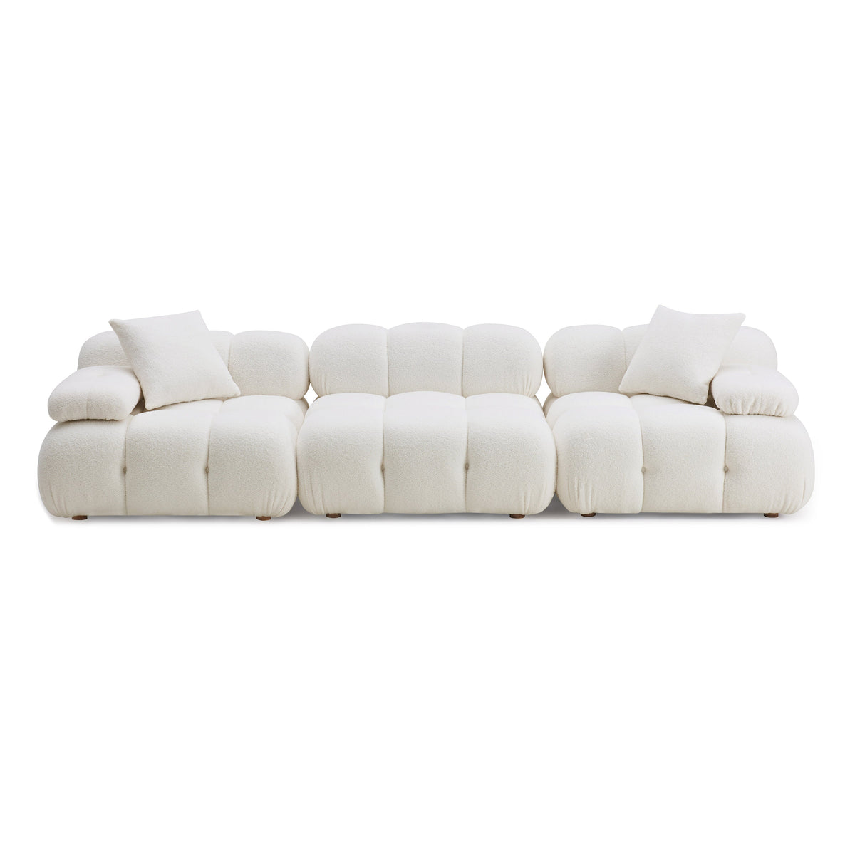 Calliope Cream Performance Vegan Shearling Modular Sofa by TOV Furniture – photo 1 of 8