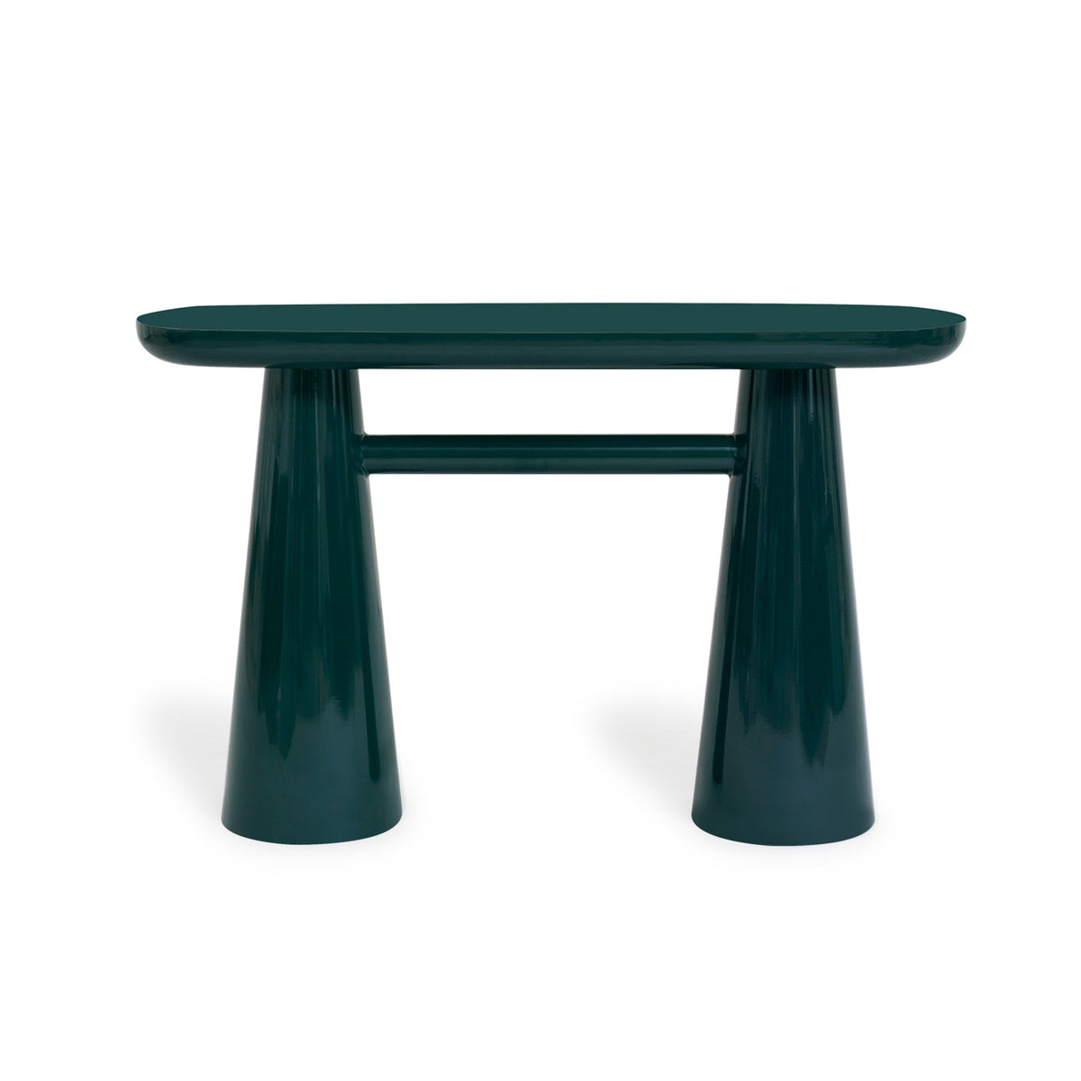 Baila 50" Forest Green Glossy Lacquer Console Table by TOV Furniture – photo 1 of 9