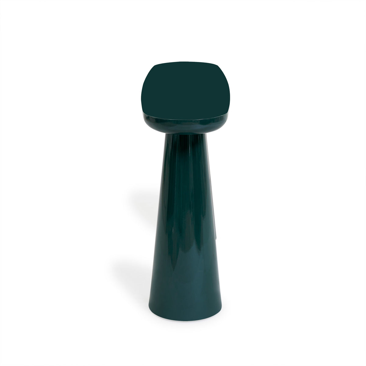 Baila 50" Forest Green Glossy Lacquer Console Table by TOV Furniture – photo 4 of 9