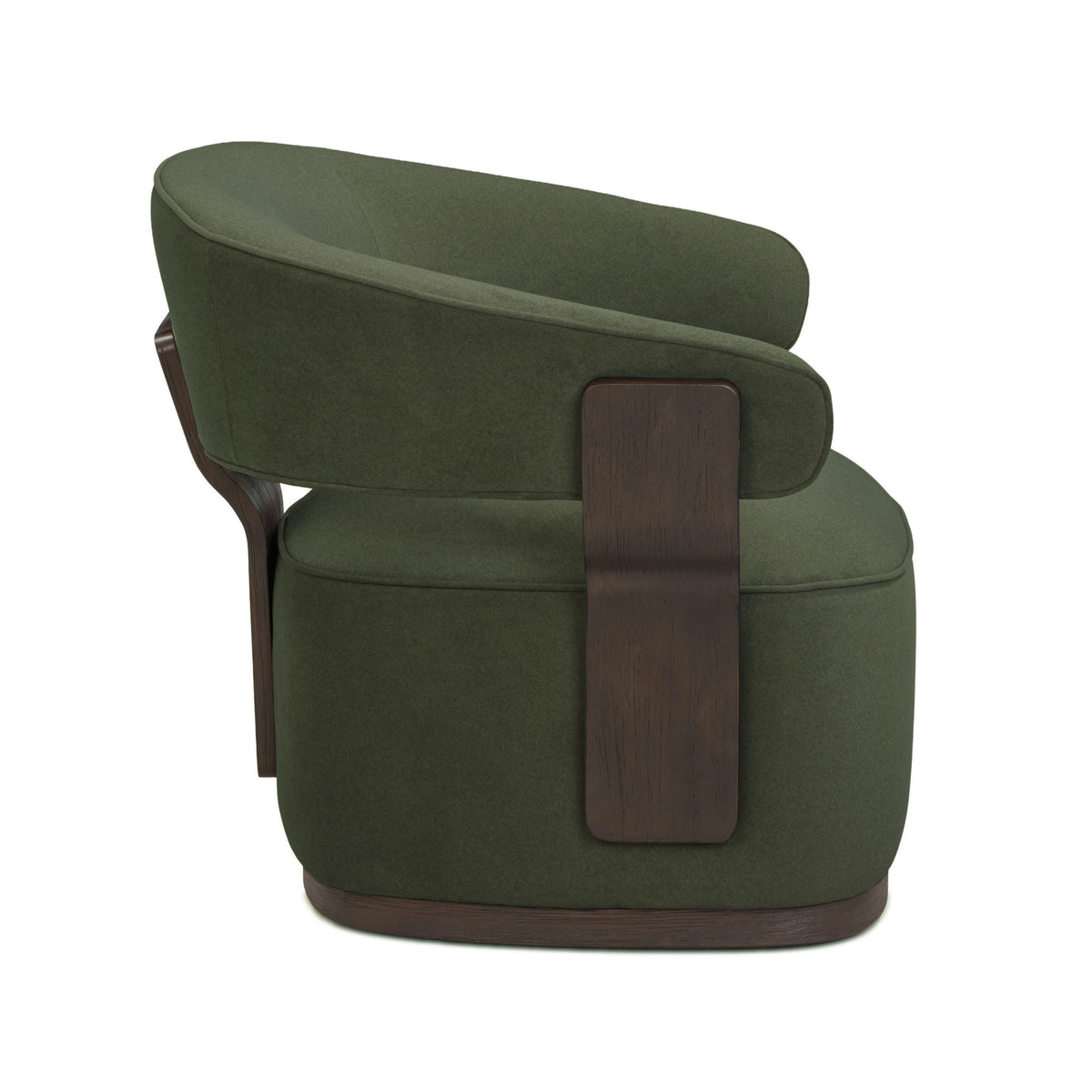Madison Dark Green Performance Vegan Mohair Swivel Accent Chair by TOV Furniture – photo 4 of 8