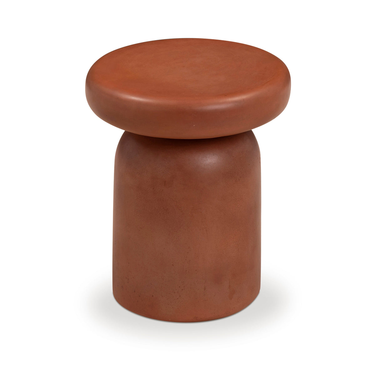 Lydia Red Concrete Indoor/Outdoor Side Table by TOV Furniture – photo 2 of 7