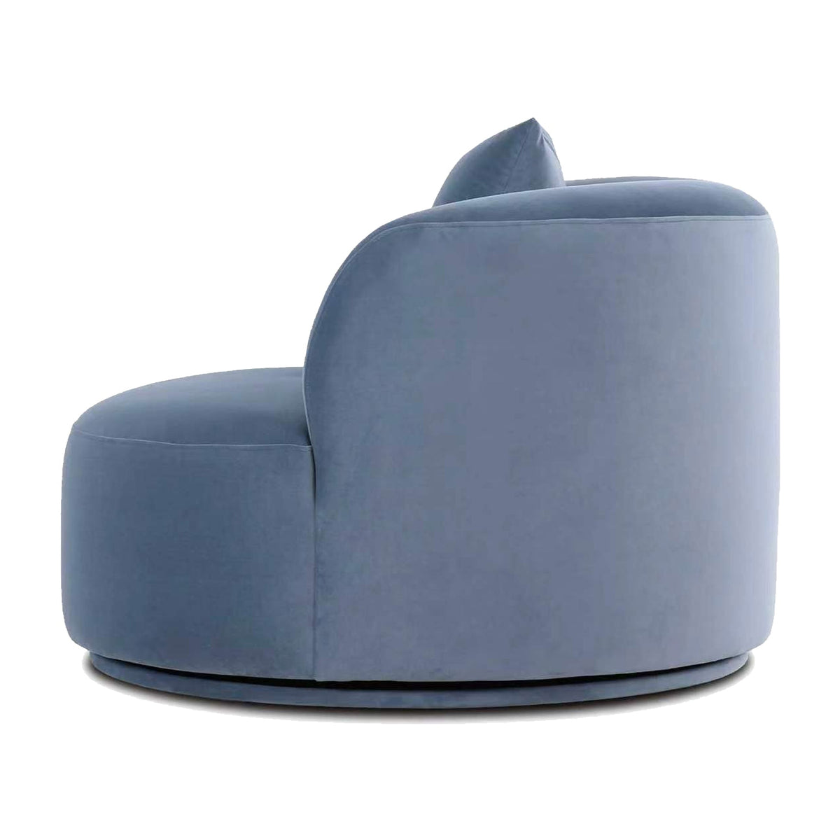 Fickle Blue Stone Velvet Swivel Accent Chair by TOV Furniture – photo 4 of 8