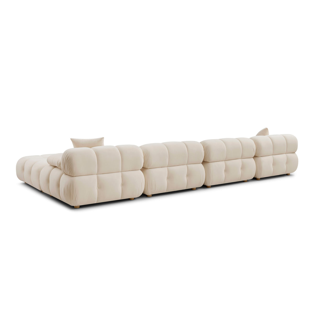 Calliope Cream Performance Velvet 6-piece Modular U-Sectional by TOV Furniture – photo 3 of 5