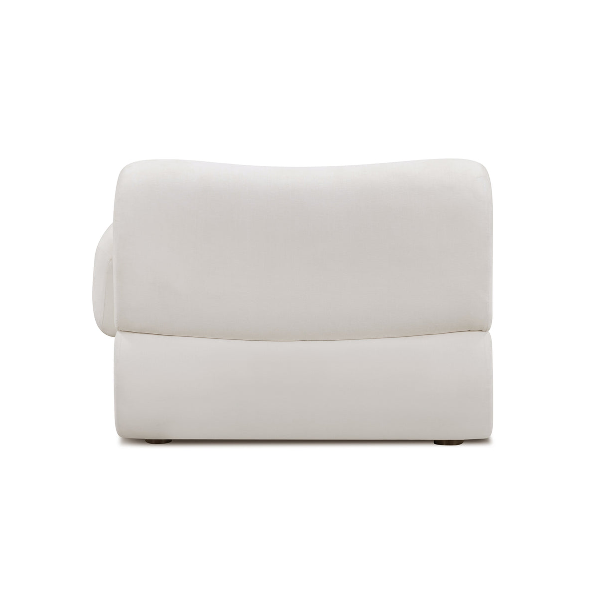 Zenith Cream Upcycled Contract-Grade Fabric RAF Corner Chair by TOV Furniture – photo 5 of 9