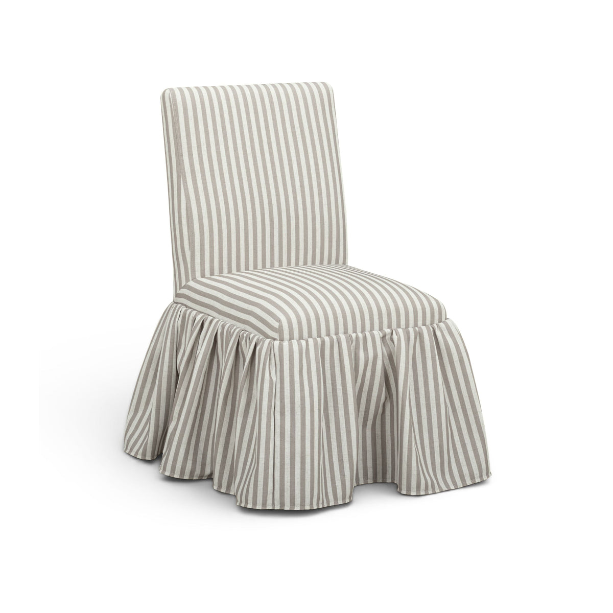 Gertrude Khaki Striped Linen Dining Chair by TOV Furniture – photo 3 of 7