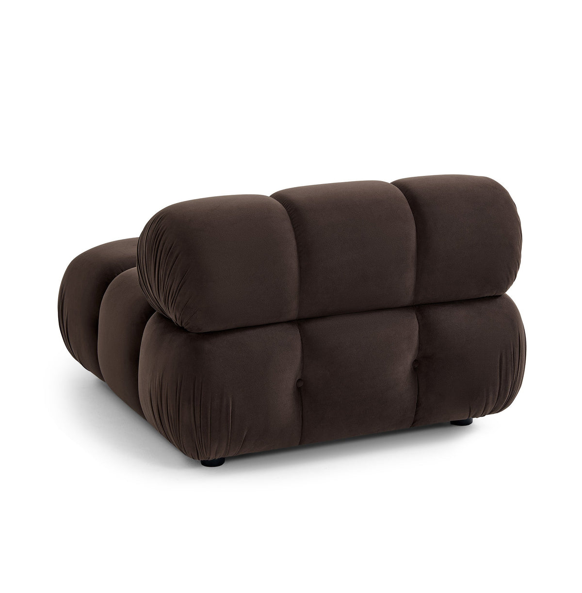 Calliope Dark Brown Performance Velvet Modular Corner Chair by TOV Furniture – photo 6 of 7