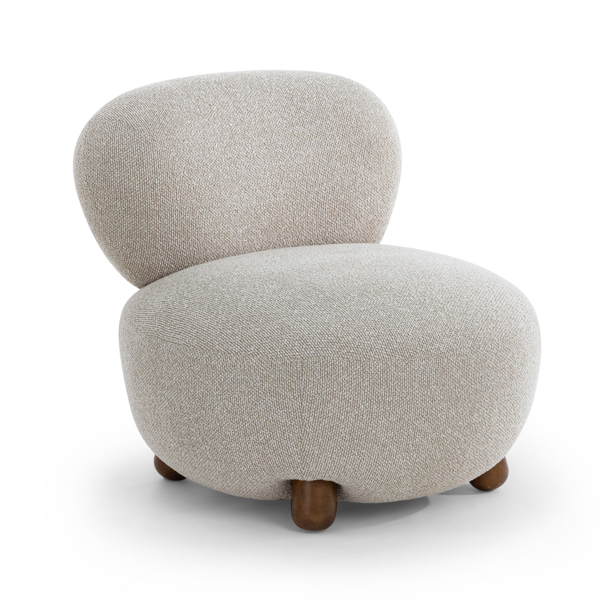 Pucker Warm Grey Performance Boucle Accent Chair by TOV Furniture – photo 3 of 8