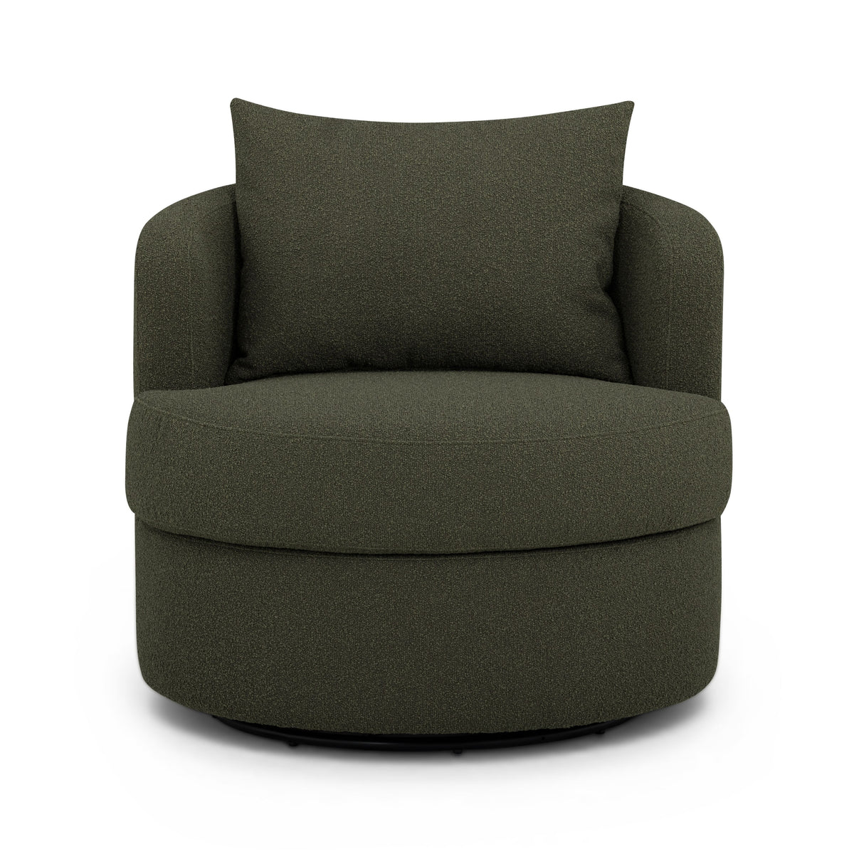 Silvi Kale Green Performance Boucle Swivel Chair by TOV Furniture – photo 3 of 8
