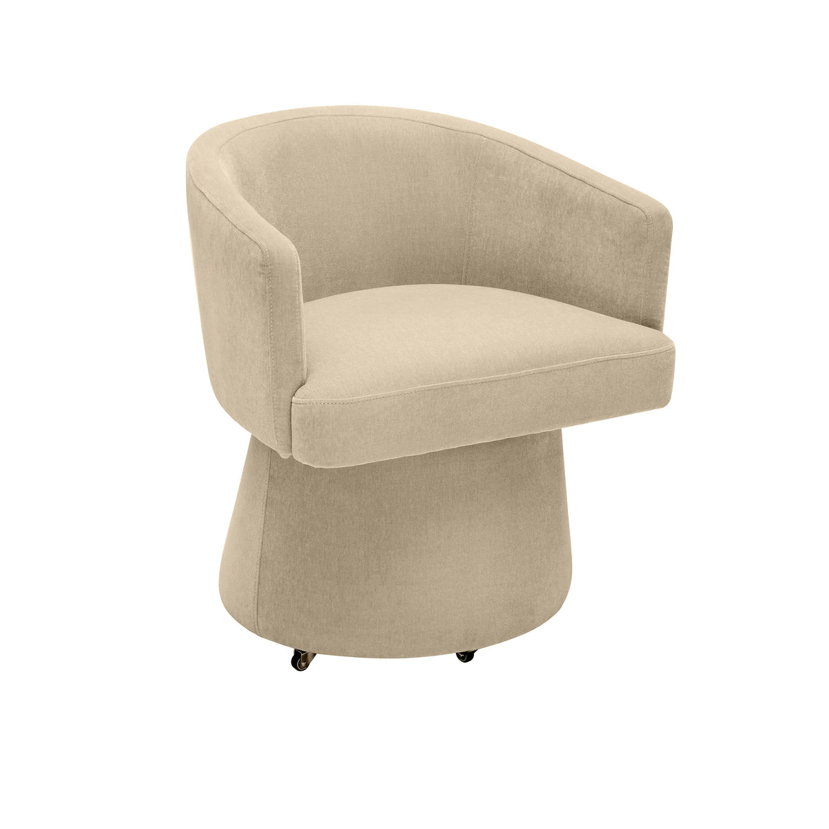 Kristen Rolling Desk Chair in Taupe by TOV Furniture – photo 1 of 8