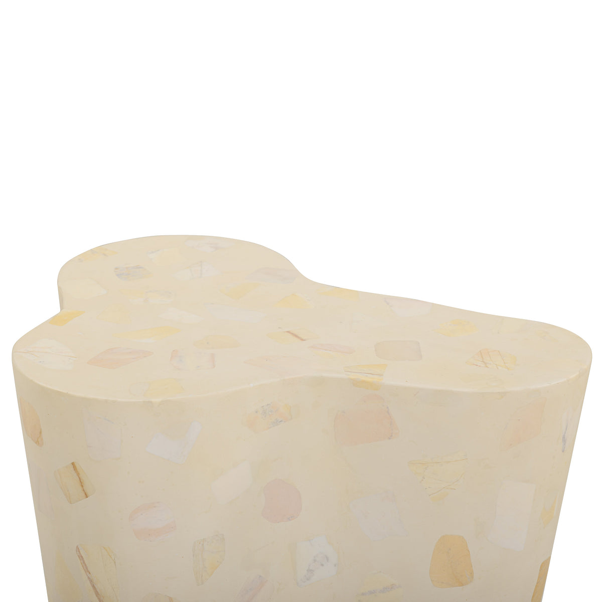Slab Butternut Terrazzo Indoor/Outdoor Side Table by TOV Furniture – photo 4 of 7