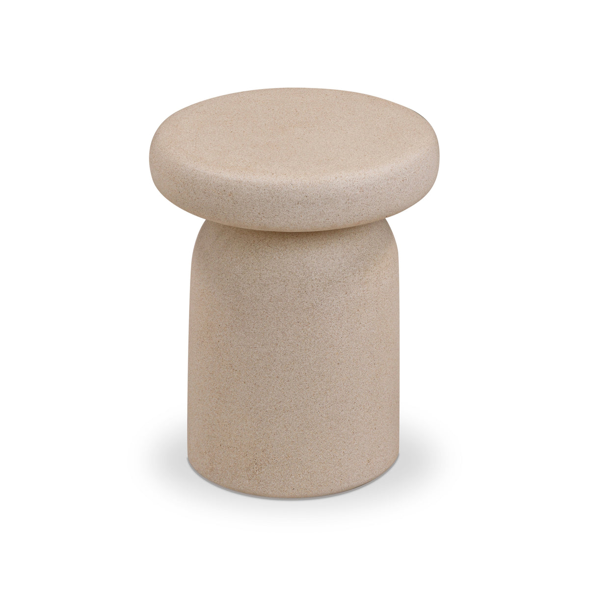 Lydia Cream Concrete Indoor/Outdoor Side Table by TOV Furniture – photo 2 of 6