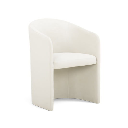 Seraphina Cream Performance Velvet Dining Chair by TOV Furniture – photo 2 of 6