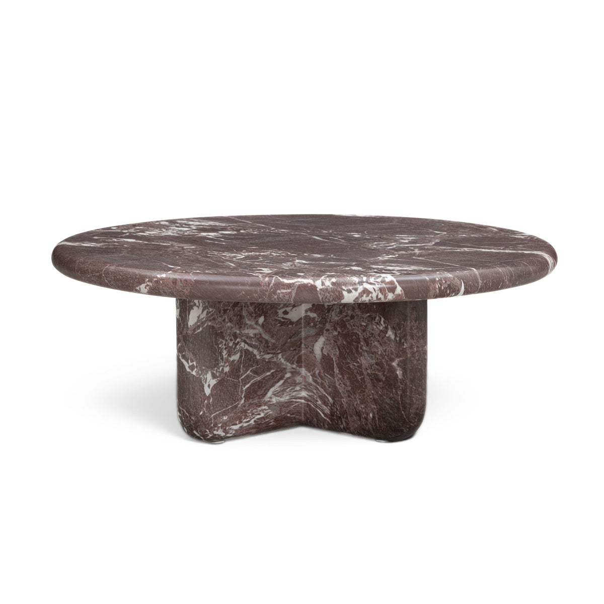 Juju Faux Red Lavento Indoor/Outdoor 32" Short Coffee Table by TOV Furniture – photo 2 of 6